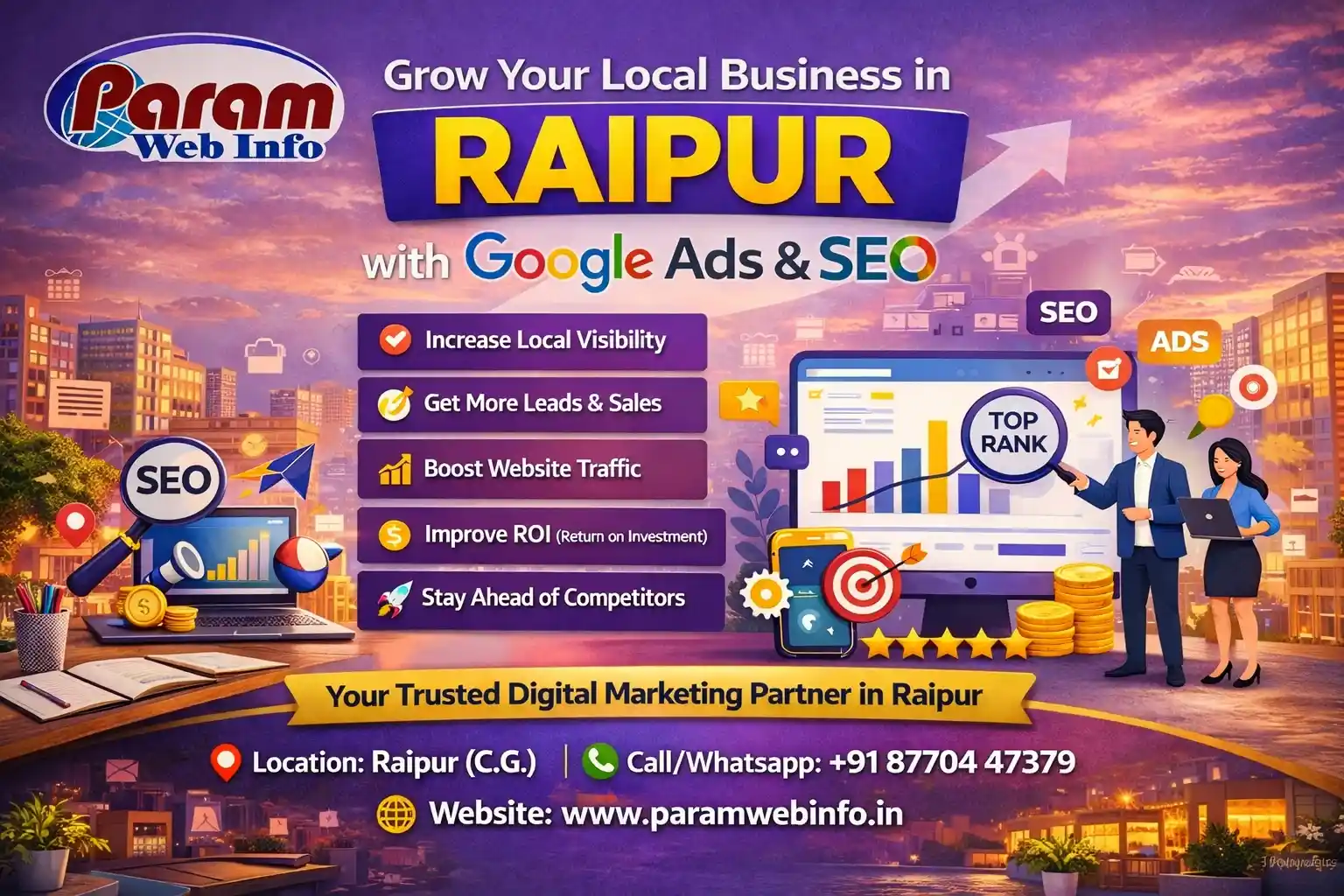 Grow Your Local Business in Raipur with Google Ads and SEO