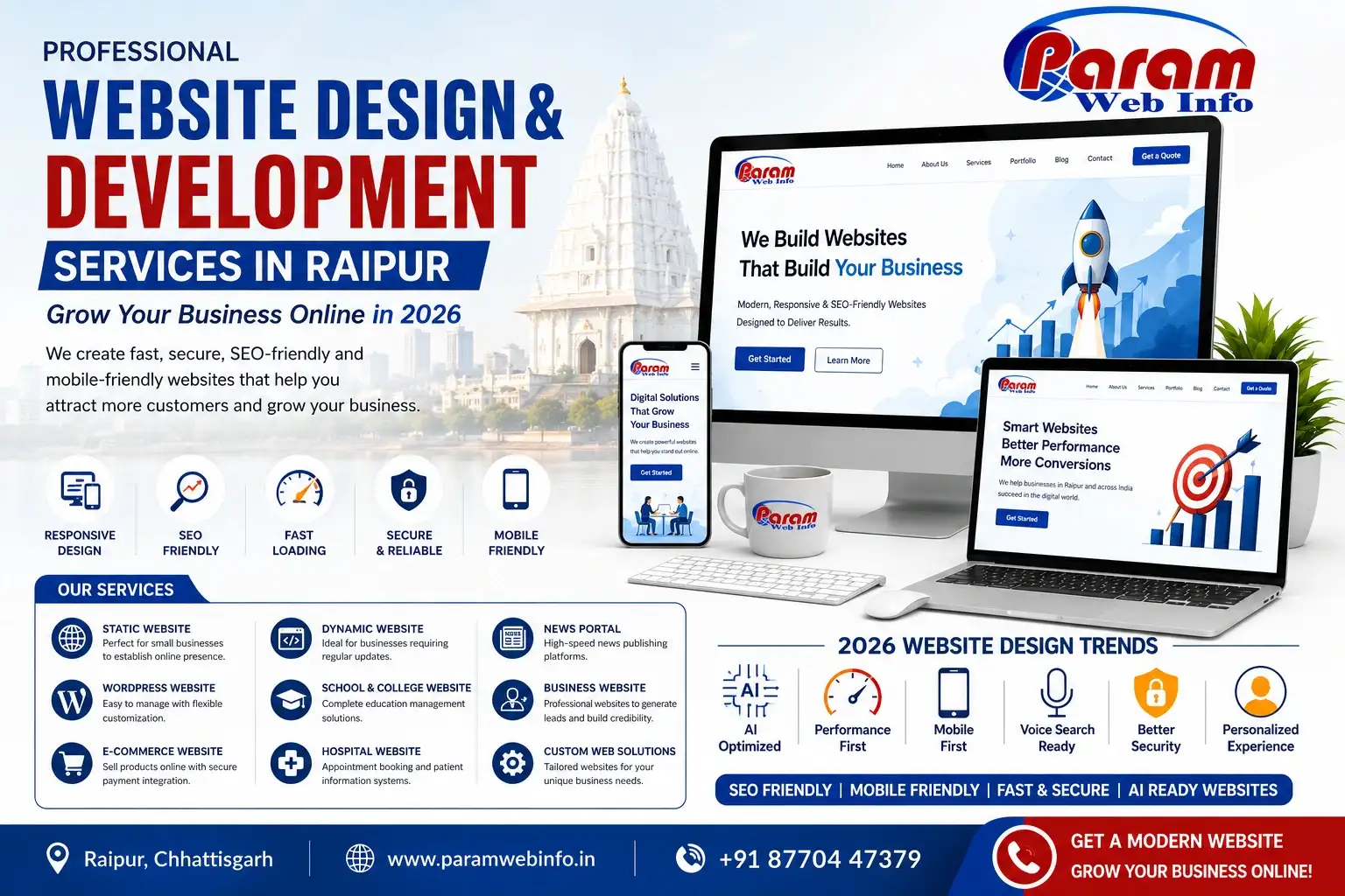 Website Design and Development Services in Raipur Grow Your Business Online in 2026
