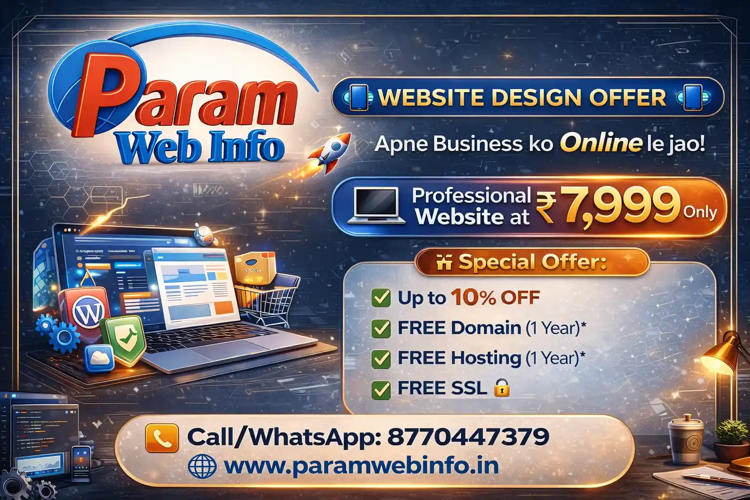 Business Website Design Offer in Raipur Rs 7999 Only